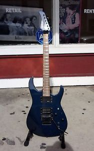 Fernandes Revolver gun metal blue,Sustainer,Locking Tremlo w/gator hrdshell case