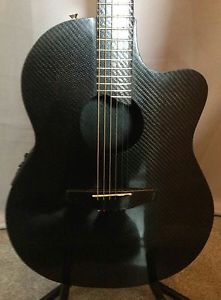 Beautiful Electric/Electro Acoustic Guitar 100% carbon Fibre Custom Made in uk