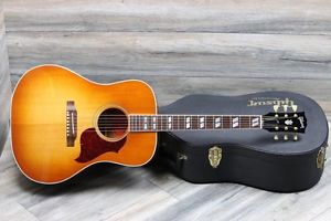 Gibson Hummingbird Artist Minty! In Washed Heritage Cherry Sunburst +OHSC