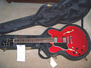 LEFT HANDED GIBSON ES 335 SEMI HOLLOW BODY LEFTY FLAME TOP LH
