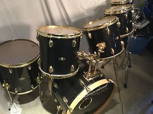 Slingerland Black Gold drum set