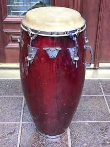 VINTAGE M. COHEN WOODEN CONGA DRUM INSCRIBED by TITO PUENTE at UCLA YEARS AGO