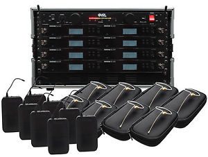 Shure BLX24R/SM58 8 Pack Wireless Handheld Mic System VRL Power Supply!