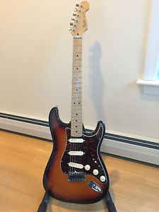 Vintage Fender Strat Plus Deluxe 89 Sunburst With Piezo Bridge