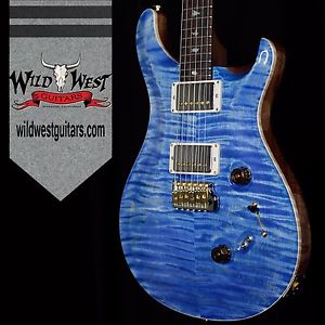 PRS Wood Library 10 Top Custom 24/08 Faded Blue Jean FlameTop Brazilian Rosewood