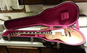 Vintage 1978 Gibson Les Paul Pro Deluxe Gold Top w/ original machine gun Case