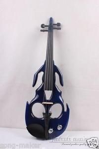 4/4 Electric Violin Spruce wood body powerful Sound Skull Shape popular #1814