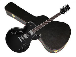 DEAN Colt semi-hollow body electric Hybrid GUITAR Classic Black new w/ HARD CASE