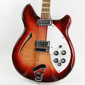 Vintage 1966 Rickenbacker 360/12 Fireglo W/ OHSC Ex Condition