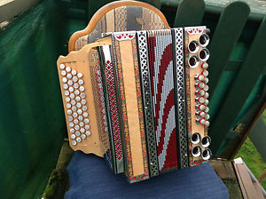 Steirische Harmonika ALPENECHO, Stimmung F-B-ES-AS