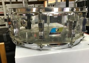 14" 70's Model Clear Ludwig Vistalite Snare Drum (mint)