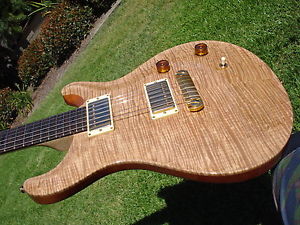 PRS Custom 22 Private Stock #456 Natural 10 Top Onyx 14K Birds Flamed Maple Neck