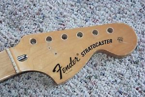 1975 1976 Fender Stratocaster guitar neck maple 3-bolt