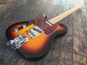 Left Handed Fender Telecaster Electric Guitar Made In Mexico Added Extra Trem