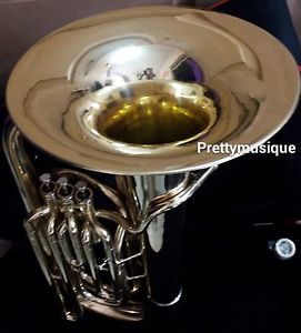 TUBA IN EB FLAT (NEW YEAR MODEL) MADE OF PURE BRASS IN BRASS POLISH + HARD CASE