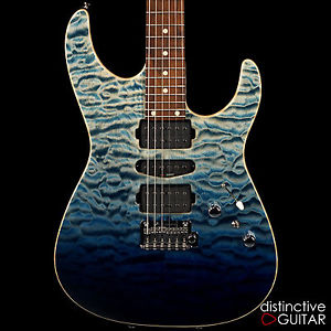 NEW TOM ANDERSON ANGEL ELECTRIC GUITAR QUILT MAPLE TOP ARCTIC BLUE SURF FINISH