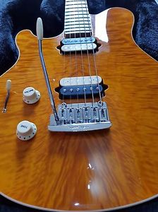 Musicman Axis Super Sport HH Trem LH Left Hand Maple Translucent Gold