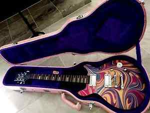 Daisy Rock * Elite Custom Swirl * SUPER RARE Collectors Guitar w/ PINK RARE Case