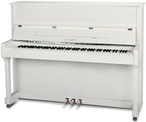 FEURICH -Mod.: 122 weiß mit Klavierbank und frei Haus von REHA-PIANO-AURICH