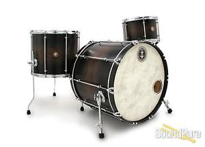 Anchor Drums 3pc Corsair Maple Drum Set-Walnut Blackburst