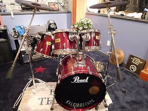 Pearl Prestige Session Select Kit - Red Lacquer - Very Good Shape