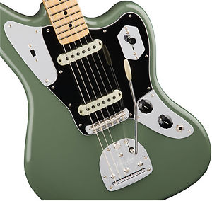 Fender American Pro Jaguar  Electric Guitar Maple Fingerboard ANTIQUE OLIVE