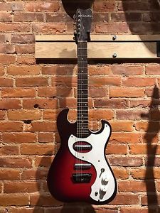 Silvertone 1449 Vintage 1960’s Red Burst Sparkle Electric Guitar
