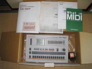 Used Roland TR-707 Rhythm Composer TR707 EMS Free tracking ship