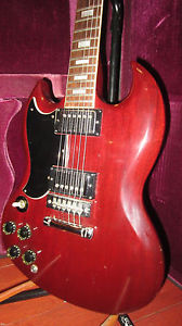 Vintage 1975 Gibson SG Standard Lefty Left Handed Electric Guitar w/ Orig Case