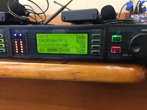 Shure UR4D Dual Receiver & 2 lav packs J5