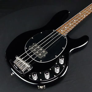 Ernie Ball Music Man Musicman Stingray Neck Through 4 String Bass Black w/Case