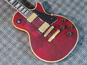 Vintage 1977 Gibson USA Les Paul Custom Guitar! Wine Red/Gold/Ebony! w/OHSC
