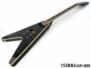 2016 Gibson USA Flying V Pro T BODY & NECK Guitar Parts American Ebony