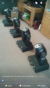 4 FOUR AMERICAN DJ ACCU SPOT 250 MOVING HEAD LIGHT FIXTURE BAND USED DMX ADJ