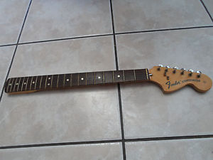 Vintage 1972 Fender Stratocaster Guitar Neck W/ Original F Logo Tuners USA