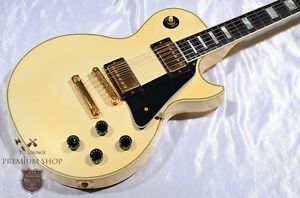 Gibson 1984 Les Paul Custom Parl White Ebony LPC Original Hard Case F/S