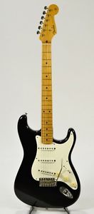 Fender Japan ST57-70 Black w/soft case F/S From JAPAN Right hand #U933