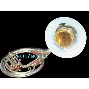 SOUSAPHONE BIG 25" BELL OF PURE BRASS IN BRASS POLISH + CASE+ MOUTHPC+ FREE SHIP