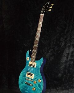 Gibson Custom Shop Tak Matsumoto DC Standard Flame Top Aqua Blue 2nd Used #G258