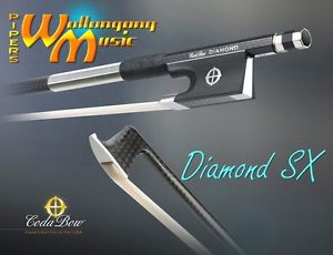 Coda Bow Diamond SX Carbon Fibre 4/4 Violin Bow - Blended Acoustic Core