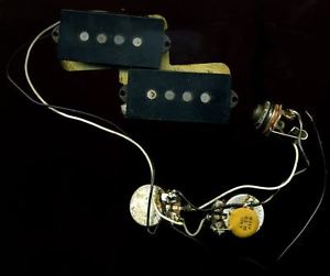 1975 Fender Precision bass pickups / loom / pots / ground plate etc