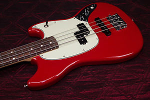 Fender Mustang PJ Bass, Rosewood Fingerboard Torino Red