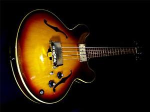 GIBSON EB-2 BASS GUITAR.  1968. SUNBURST. 