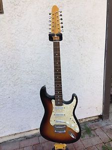 Fender Stratocaster XII 12-String Guitar Sunburst w Hardshell Case-NonProfit Org