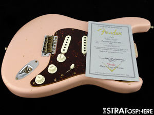 Fender Custom Shop Postmodern Relic Stratocaster LOADED BODY Strat Shell Pink