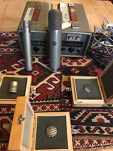 Vintage Neumann UM57 and M582 Tube Microphones 1950s