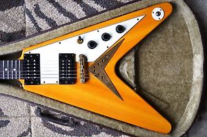 1998 Epiphone Gibson Korina 1958 Flying V Jumbo Stainless Frets Duncan Custom