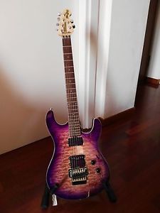 Music Man Steve Morse Y2D Floyd Rose, purple sunset + OHC