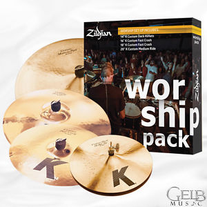 Zildjian K Custom Worship Five Piece Cymbal Pack 14, 16, 18, 20 - KC0801W