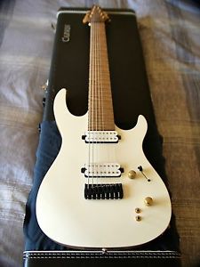 Kiesel / Carvin DC800 White Pearl 8 String USA 2014 Electric Guitar 27"